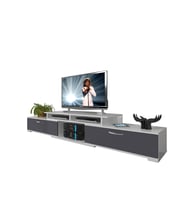 Decoraktiv Flex 130 Mdf Tv Ünitesi Tv Sehpası (Beyaz - Antrasit)