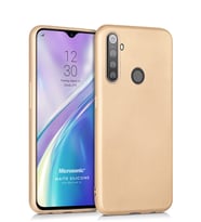 Microsonic Matte Silicone Realme 5i Kılıf (Gold)