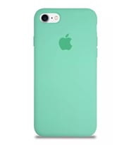 IPHONE 7-8-SE2020 UYUMLU SOFT LOGOLU İÇİ KADİFE LANSMAN TELEFON KILIF (Yeşil)