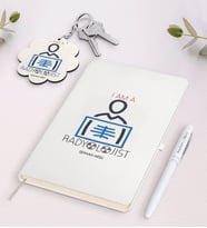 BK Gift Kişiye Özel Radyolojist Siyah Defter Kalem Ve Anahtarlık Hediye Seti-1 (Model 2)