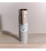 CLASSIC Stainless Steel Yandan Tutmalı  450 ML Günlük , Şık, Modern , Hediyelik Termos (Krem)