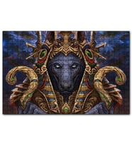 Cakapuzzle Kurt Firavun Dijital Çizim  Puzzle Yapboz MDF (Ahşap) (500 Parça)