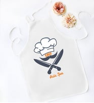BK Gift Kişiye Özel Chef Tasarımlı Beyaz Mutfak Önlüğü, Aşçı Önlüğü, Şef Önlüğü, Ev Hediyesi, Arkadaşa Hediye-8 (Model 7)