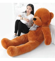 160cm Dev Peluş Ayı (Orjinal Peluş Yüzey) (Kahverengi)