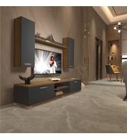 Decoraktiv Eko 7 Mdf Dvd Tv Ünitesi Tv Sehpası (Pera - Antrasit)