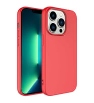 Apple iPhone 14 Pro Kılıf Özel Orijinal Lansman Serisi, İçi Kadife, Pürüzsüz Yumuşak ve Mat TPU Silikon (Kırmızı)