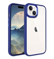 Apple iPhone 15 Plus Kılıf Krom Kılıf (Lacivert)