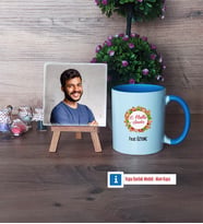Yılbaşı Hediyesi Fotoğraflı Dekoratif Taş, Kupa Bardak Beyaz Hediye (Model 4)