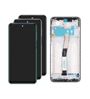Xiaomi Redmi Note 9 Pro ile Uyumlu Lcd Ekran Dokunmatik Çıtalı (Mavi)
