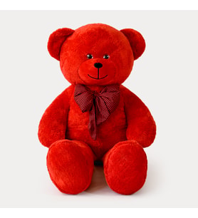 Sevimli Mi Sevimli 100 Cm Romantik Ayıcık (Kırmızı)