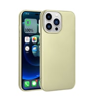 Vendas Apple iPhone 14 Pro Kılıf Zore Premier Silikon Kapak (Gold)