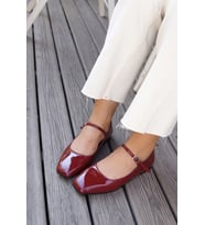 VERNİS TOKA DETAYLI BABET (Bordo)