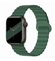 Huawei Watch GT GT2 GT3 GT4 42mm/Honor Magic 2 Kordon Double Color Magnetic Stra (Koyu Yeşil)