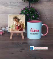 Mutfağın Sultanı Anneye Hediye Fotoğraflı Dekoratif Taş, Kupa Bardak Beyaz Hediye (Model 6)