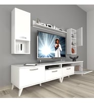 Decoraktiv Eko 5200DA Mdf Retro Tv Ünitesi Tv Sehpası (Beyaz)