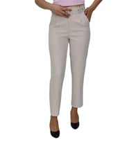 Kadın Büyük Beden Kemerli Pantolon BGL-ST03691 (Taş)
