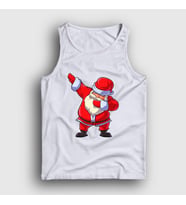 Presmono Unisex Sarı Dabbing Noel Baba Santa Claus Yılbaşı Atlet 269151tt (Beyaz)
