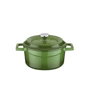 Lava Döküm Yuvarlak Tencere. Trendy Çap(Ø) 16cm. (Yeşil)