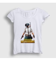 Presmono Kadın Sarı Cover Pubg T-Shirt 30269tt (Beyaz)