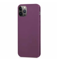 Vendas iPhone 13 Pro Max Premier Soft Serisi Silikon Kılıf + Cam Ekran Koruyucu (Mürdüm)