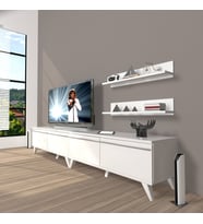 Decoraktiv Eko 200T Mdf Retro Tv Ünitesi Tv Sehpası (Beyaz)