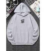 Unisex Fs Baskılı Sweatshirt (Gri)