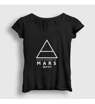 Presmono Kadın Sarı Logo 30 Seconds To Mars T-Shirt 172028tt (Siyah)