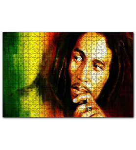Cakapuzzle Bob Marley Portre  Puzzle Yapboz MDF (Ahşap) (1000 Parça)