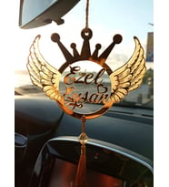 Kişiye Özel Pleksi Araba Dikiz Aynası Süsü (Gold)