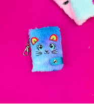 Mini Peluş Kapak Defter (Mor)