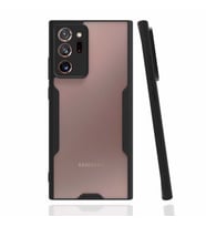 Galaxy Note 20 Ultra Kılıf Parfe Kenarları Pastel Renk Kılıf (Siyah)
