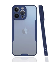 Apple iPhone 13 Pro Max Kılıf Zore Parfe Kenarları Pastel Renk Silikon Kılıf (Lacivert)