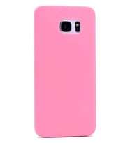 Samsung Galaxy S7 Edge Kılıf A+ Ultra İnce Sert Kapak (Pembe)