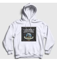 Presmono Unisex Beyaz Black Country Communion 2 Kapüşonlu Sweatshirt 446130tt (Beyaz)