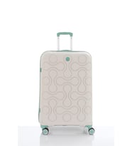 Mçs Polipropilen Valiz V376 75 CM (Beyaz-Su Yesılı)