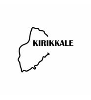 Kırıkkale Harita Araba Sticker siyah 17x14 CM (Siyah)