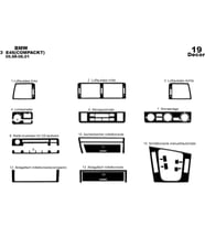 Meriç® Bmw 3 Seri E46 Compackt Ön Torpido Kaplama Maun 19 P. 1998-2001 (Piano Black)