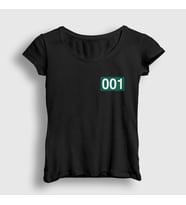 Presmono Kadın Beyaz Oh LL Nam 001 Squid Game T-Shirt 261117tt (Siyah)