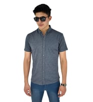 Erkek Dügmeli Polo Yaka Tişört R4400 BGL-ST02773 (Füme)