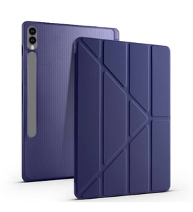 Samsung Galaxy Tab S9 Fe Plus X610 12.4 İnç Katlanabilir Kalemlikli Standlı Akıllı Kılıf (Lacivert)
