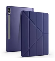 Samsung Galaxy Tab S9 Fe Plus X610 12.4 İnç Katlanabilir Kalemlikli Standlı Akıllı Kılıf (Lacivert)