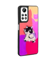 Xiaomi Redmi Note 12 Pro 4G Kılıf Parlayan Kabartmalı İkonik Figürlü Amas Silikon Kılıf (Mor)