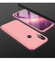 Huawei Y7 Prime 2019 Kılıf Zore Ays Full Koruma Kılıf (Rose)