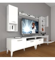 Decoraktiv Eko 5200DA Mdf Silver Tv Ünitesi Tv Sehpası (Beyaz)