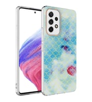 Galaxy A13 4G Kılıf Zore Bella Fosforlu Şık Tasarım Kılıf (Mavi)