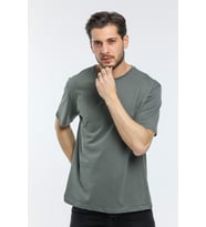 Süperlife Erkek Bisiklet Yaka  Standart &Regular Fit Tişort SPR21Y30 (Haki)