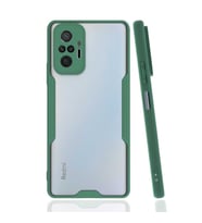 Xiaomi Redmi Note 10 Pro Kılıf Parfe Kenarları Pastel Renk Silikon (Yeşil)