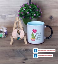 Arkadaşa Hediye Kaktüs Kupa Bardak Beyaz ve Fotoğraflı Ahşap Anahtarlık Hediye Doğum Günü Hediyesi (Model 9)