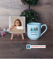 Jeofizik Mühendisi Fotoğraflı Dekoratif Taş, Kupa Bardak Beyaz Hediye (Model 5)