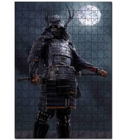 Cakapuzzle Ay Savaşçısı Japon savaşçı Puzzle Yapboz MDF (Ahşap) (500 Parça)